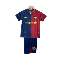 Barcelona 08-09 Home Retro Kids Kits Football Jersey