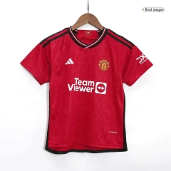 Kids Manchester United 2023/24 Home Jersey Kit