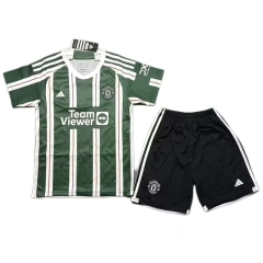 Kids Manchester United 2023/24 Away Jersey Kit