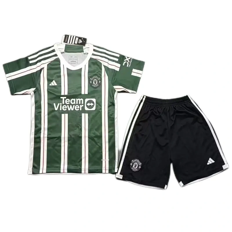 Kids Manchester United 2023/24 Away Jersey Kit