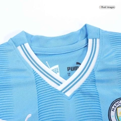 Kids Manchester City 2023/24 Home Jersey Kit