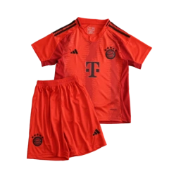 24-25 Bayern Munich Home Soccer Kids Kit Jersey+Shorts