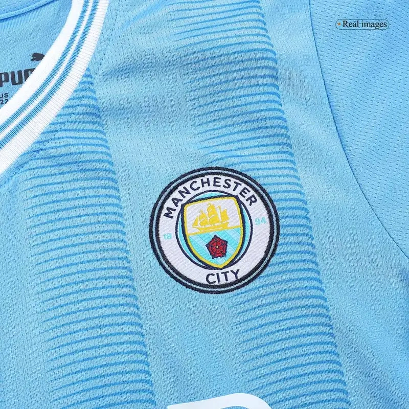 Kids Manchester City 2023/24 Home Jersey Kit
