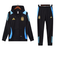 adidas Argentina Nation 2024-25 Hooded Black Training Tracksuit Kits