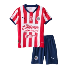 24-25 Chivas Home Soccer Kids kit Jersey+Shorts
