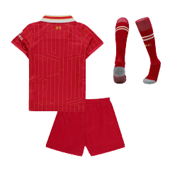 Kids Liverpool Custom Home Full Soccer Kits 2024-25