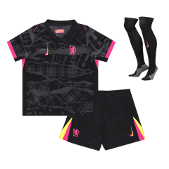 Kids Chelsea Custom Third Away Full Soccer Kits 2024-25