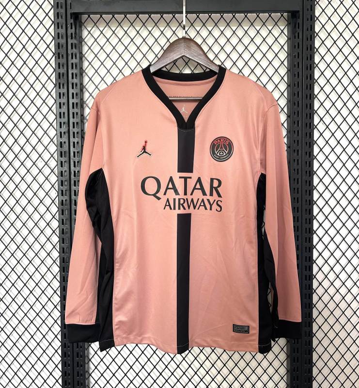 PSG Saint-Germain Third Away Long Sleeve Soccer Jersey 24-25