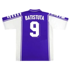 Fiorentina BATISTUTA #9 RUI COSTA #10    1999/00 Retro Jersey Home