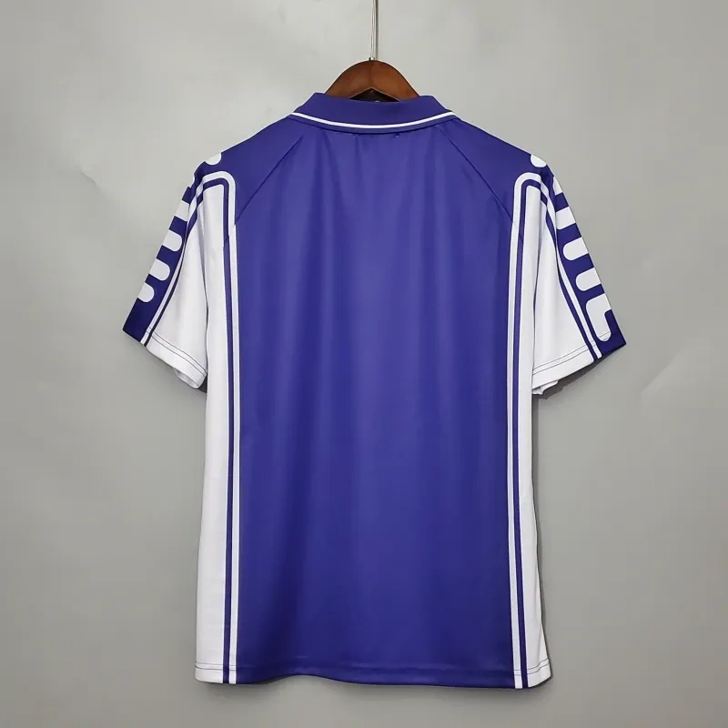 Fiorentina BATISTUTA #9 RUI COSTA #10    1999/00 Retro Jersey Home