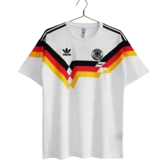 West Germany 1990 Retro Jersey Home World Cup
