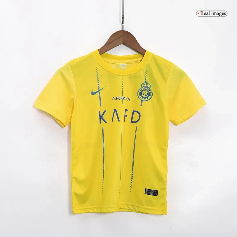 Kids Al Nassr  2023/24 Home Kit Jersey+Shorts