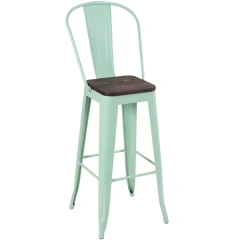 Light green - Dark rustic wood