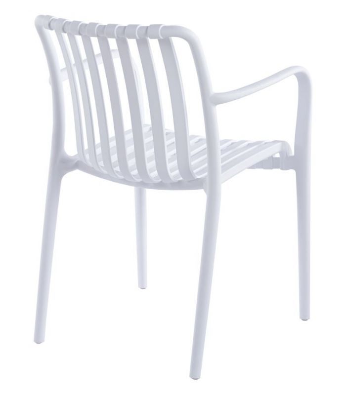 Outdoor plastic armchair