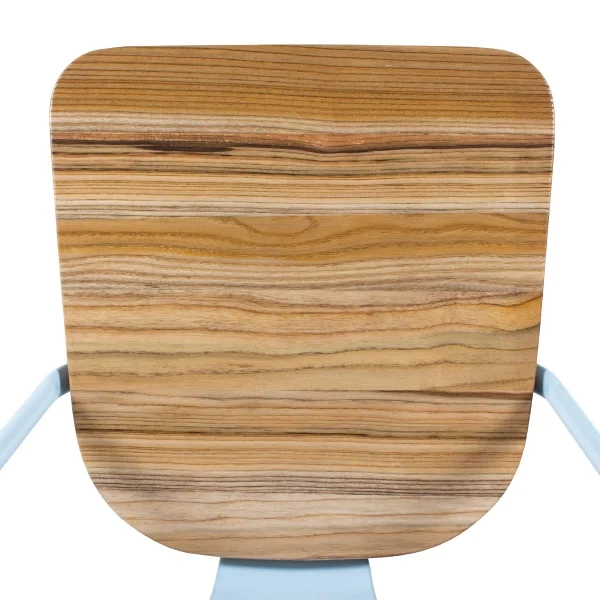 Tolix chairs with wooden seat