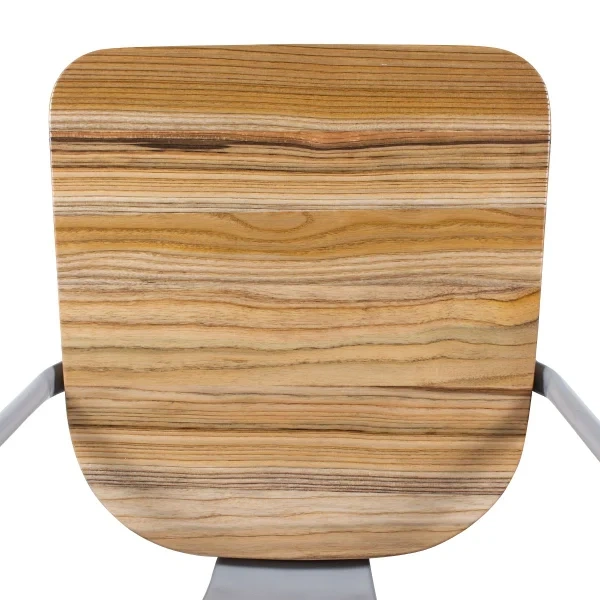 Tolix chairs with wooden seat