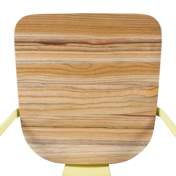 Tolix chairs with wooden seat