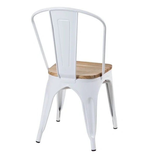 Tolix chairs with wooden seat