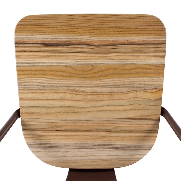 Tolix chairs with wooden seat