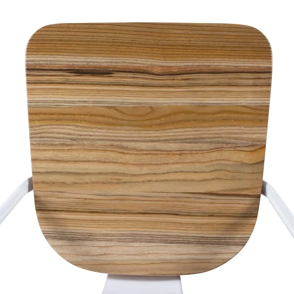 Tolix chairs with wooden seat