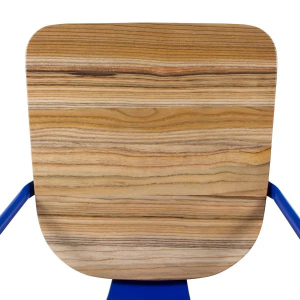 Tolix chairs with wooden seat