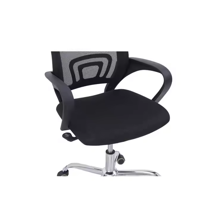 Medium Mesh Office Arm Chair Fabric Seat Wheel Base