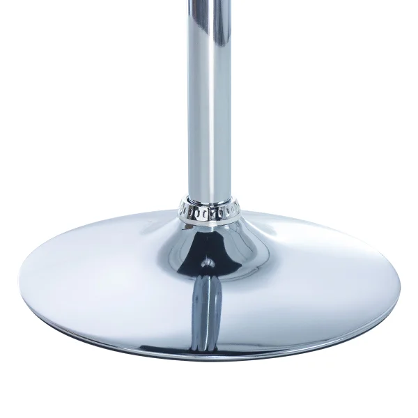 Square bistro high bar table 60 cm adjustable wooden top