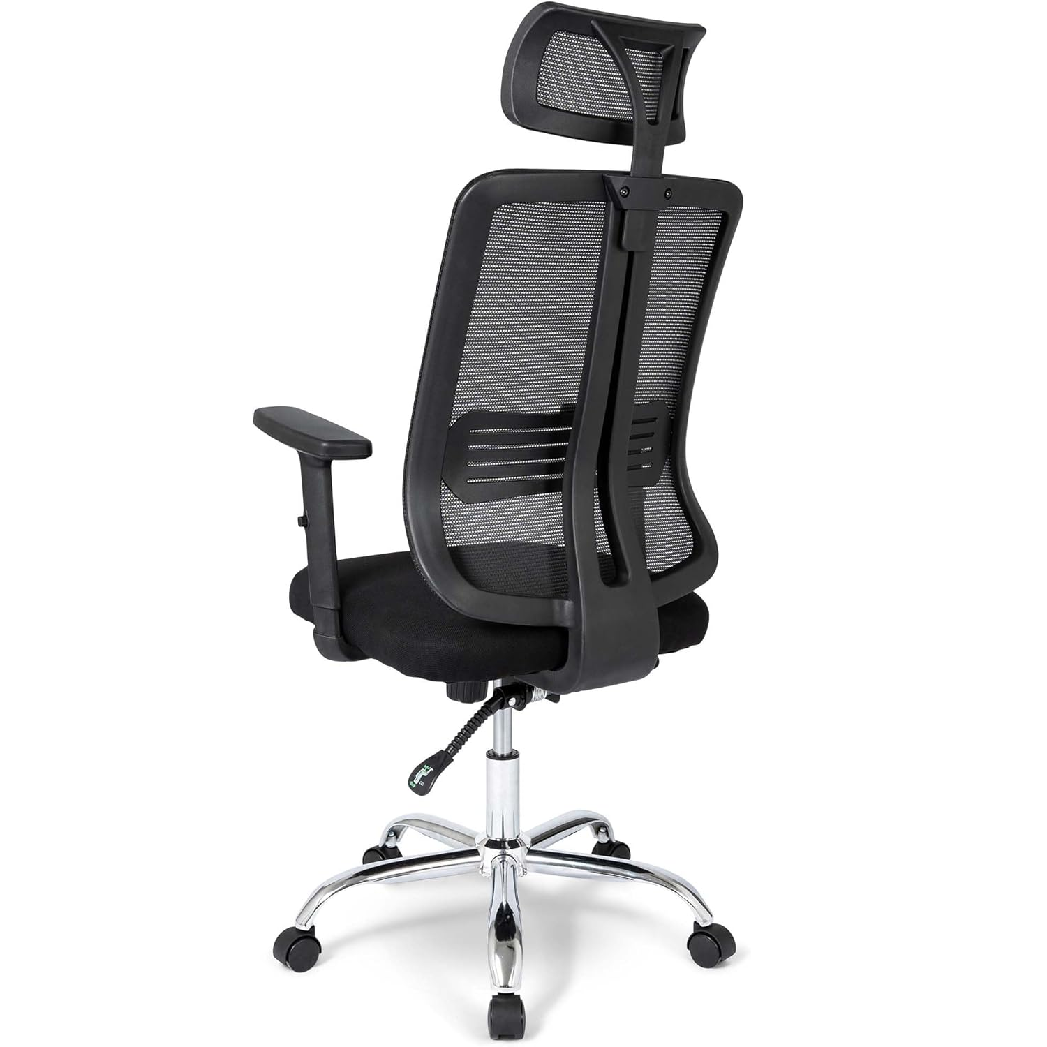 Black Mesh Office Chair With Head Rest