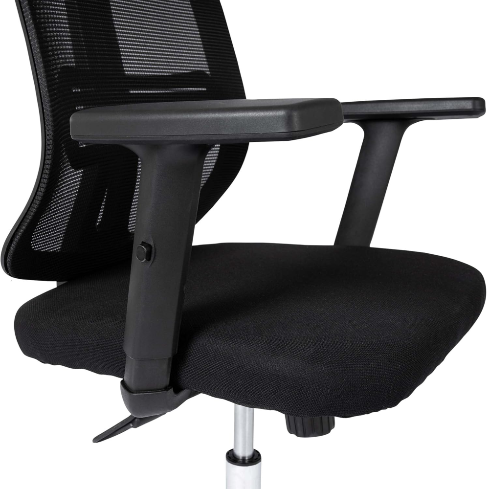Black Mesh Office Chair With Head Rest