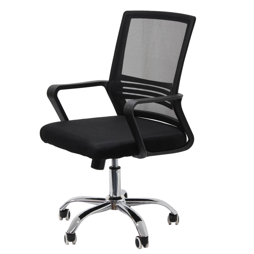 Best Office Ergonomic Mid Back Mesh Chair with Arms Adjustable Swivel Lumbar Support
