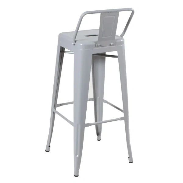 Tolix high stool with backrest