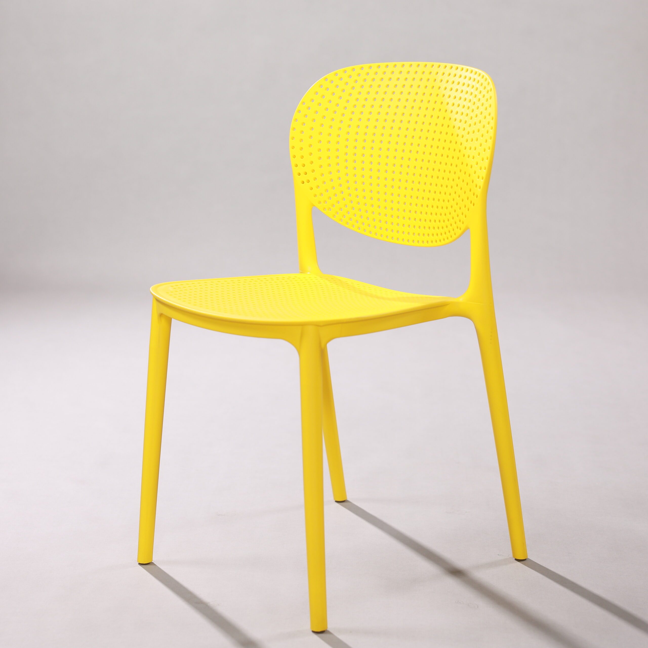 Nordic home plastic dining chair