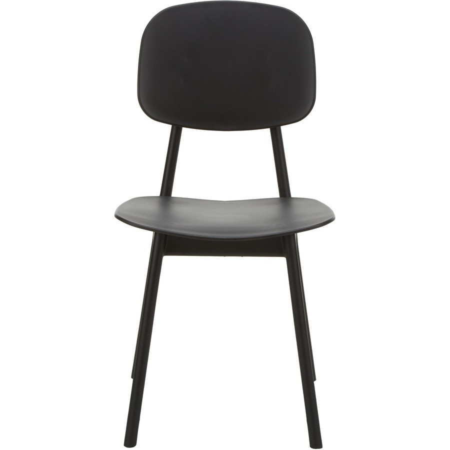 Solid color plastic dining chair