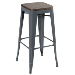 Dark Grey - Dark rustic wood