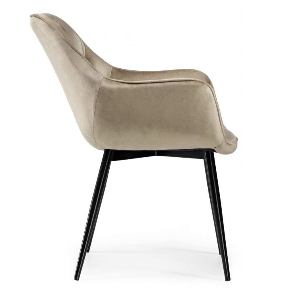 Dining chairs with Velvet Thick Padded Upholstered Kitchen Tub Chair