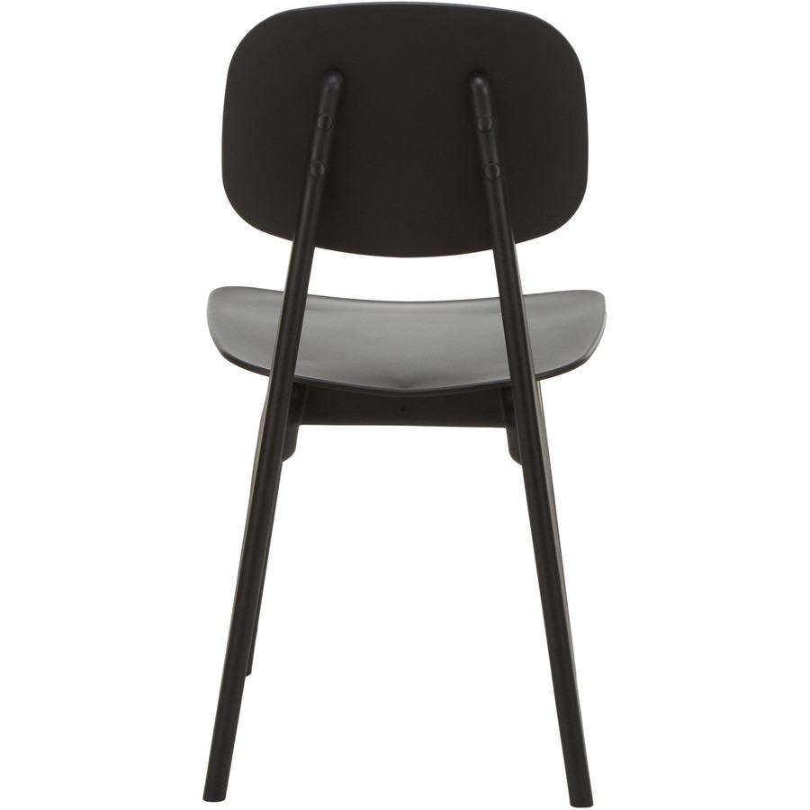 Solid color plastic dining chair