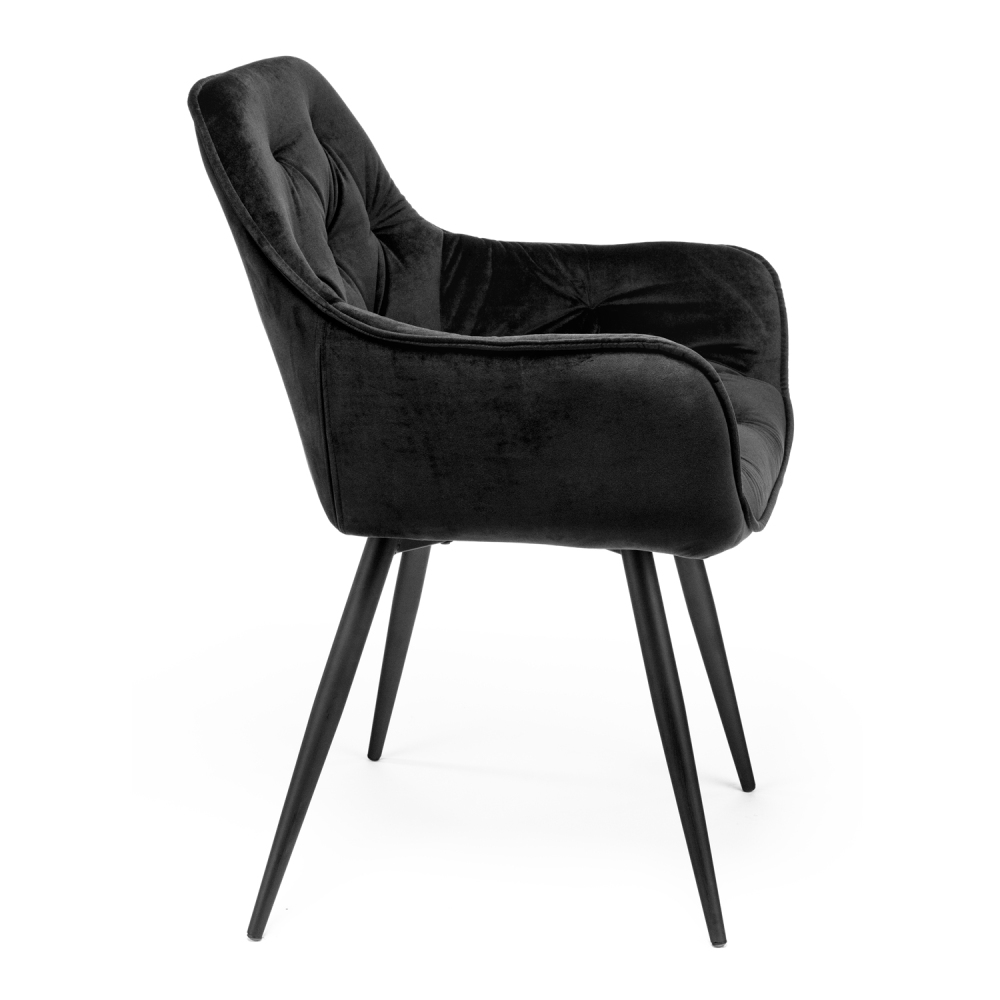 Dining chairs with Velvet Thick Padded Upholstered Kitchen Tub Chair