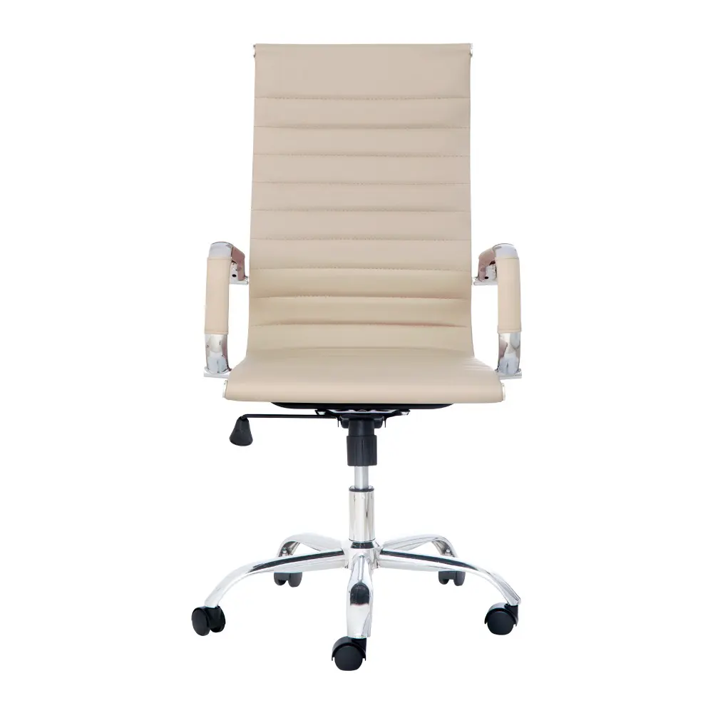 High Back Executive Computer Desk Chair Lumbar Comfortable Swivel PU Leather Office Chair
