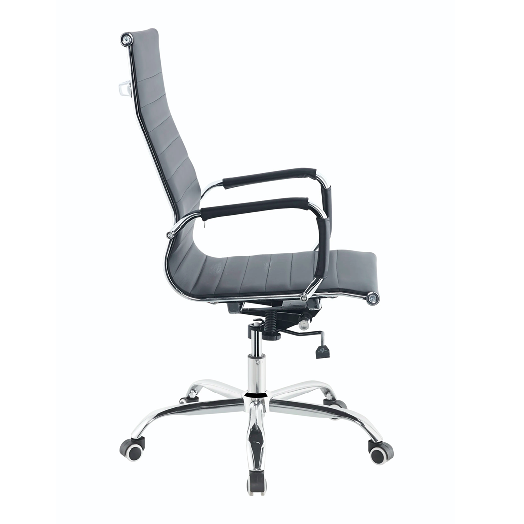 High Back Executive Computer Desk Chair Lumbar Comfortable Swivel PU Leather Office Chair