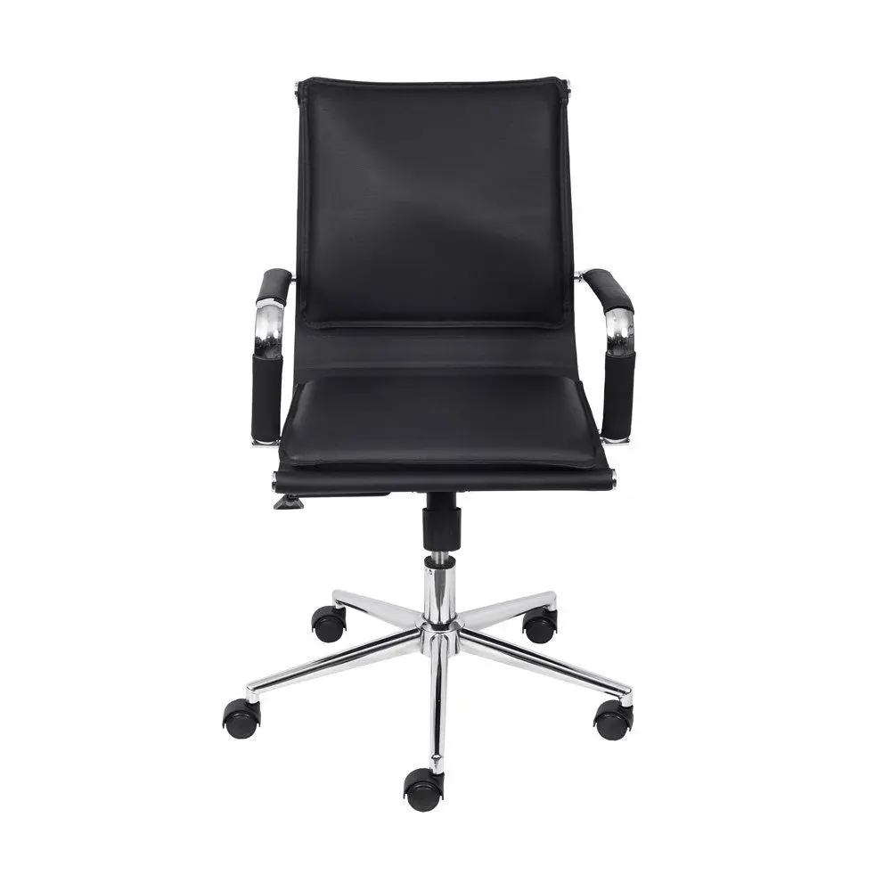 Luxury Middle Back Home Office Furniture Cassic Leather Armrest Computer Office Visitors Chair