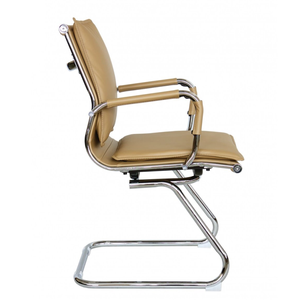 Luxury Middle Back Home Office Furniture Cassic Leather Armrest Computer Office Visitors Chair
