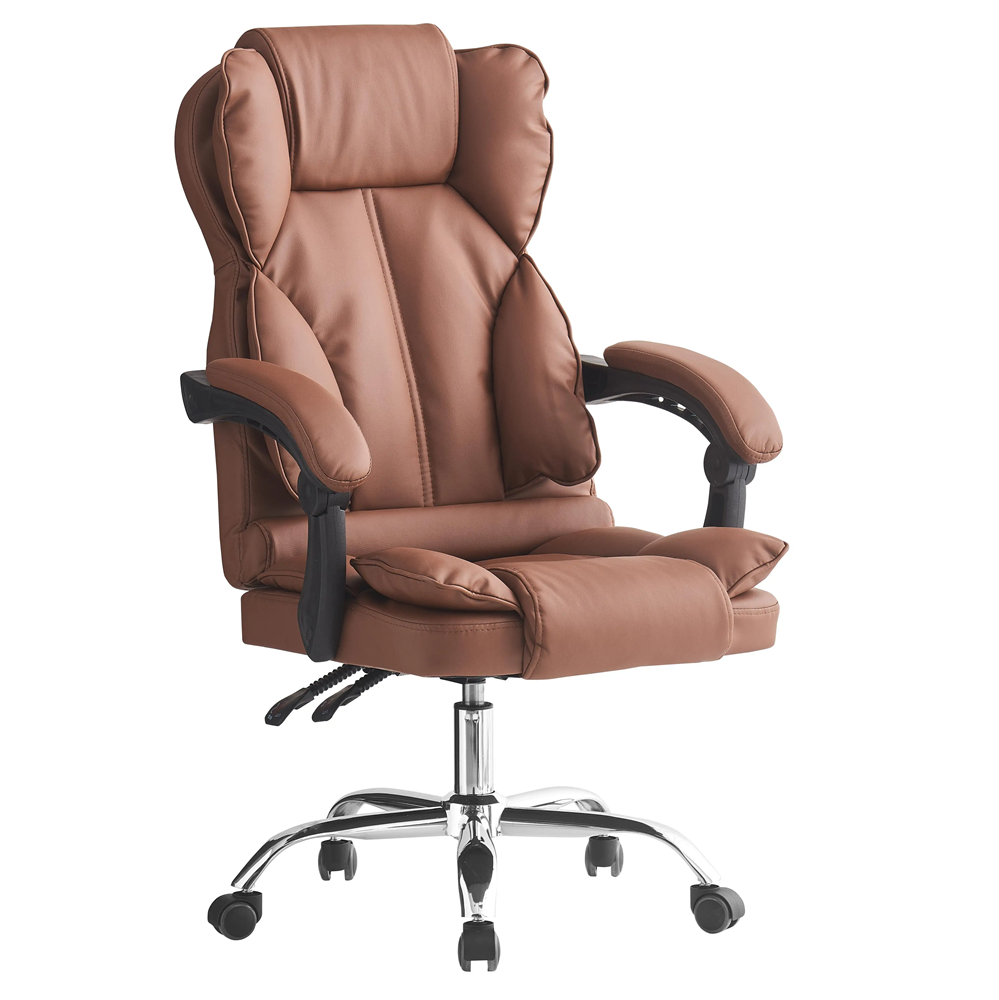 Height Adjustable Computer Swivel Task Chair Leather Office Chairs