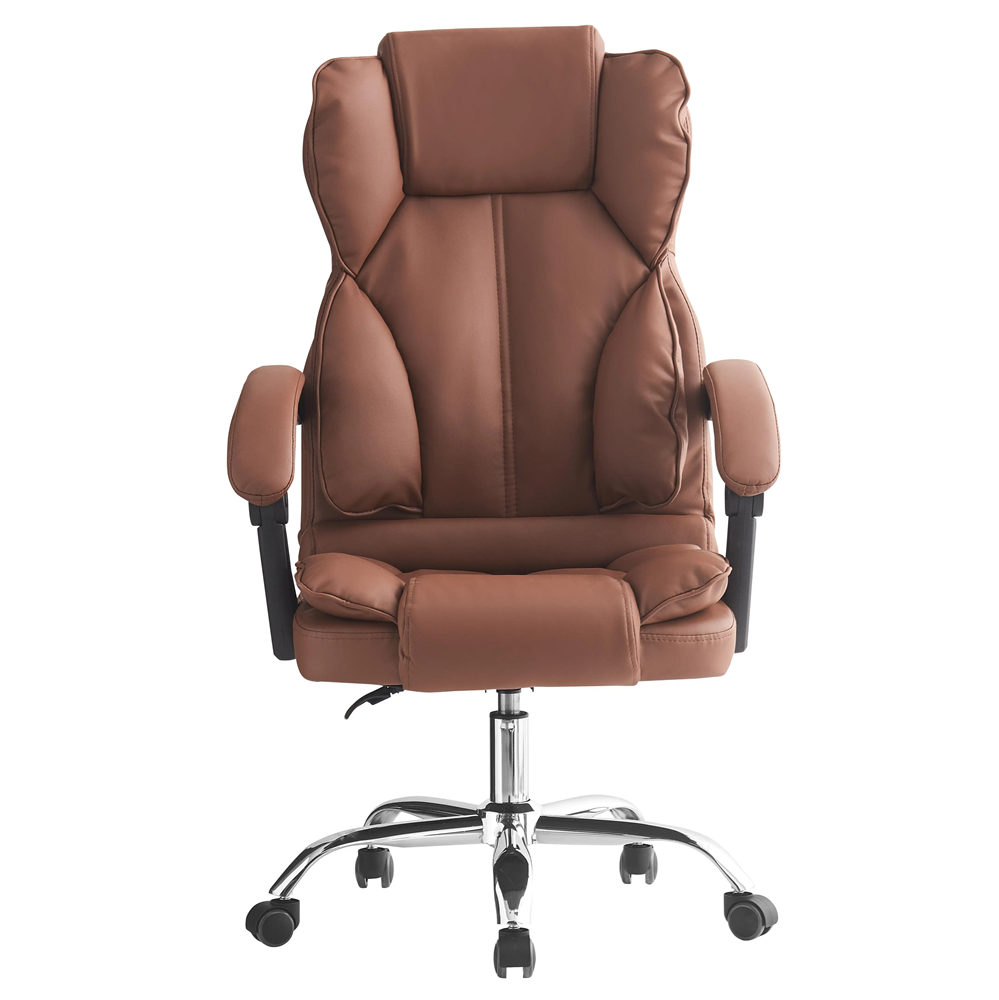 Height Adjustable Computer Swivel Task Chair Leather Office Chairs