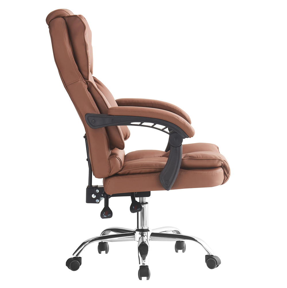 Height Adjustable Computer Swivel Task Chair Leather Office Chairs