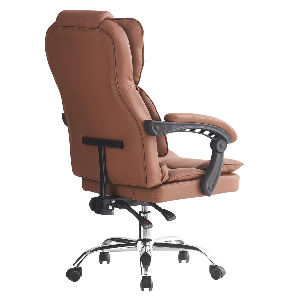 Height Adjustable Computer Swivel Task Chair Leather Office Chairs