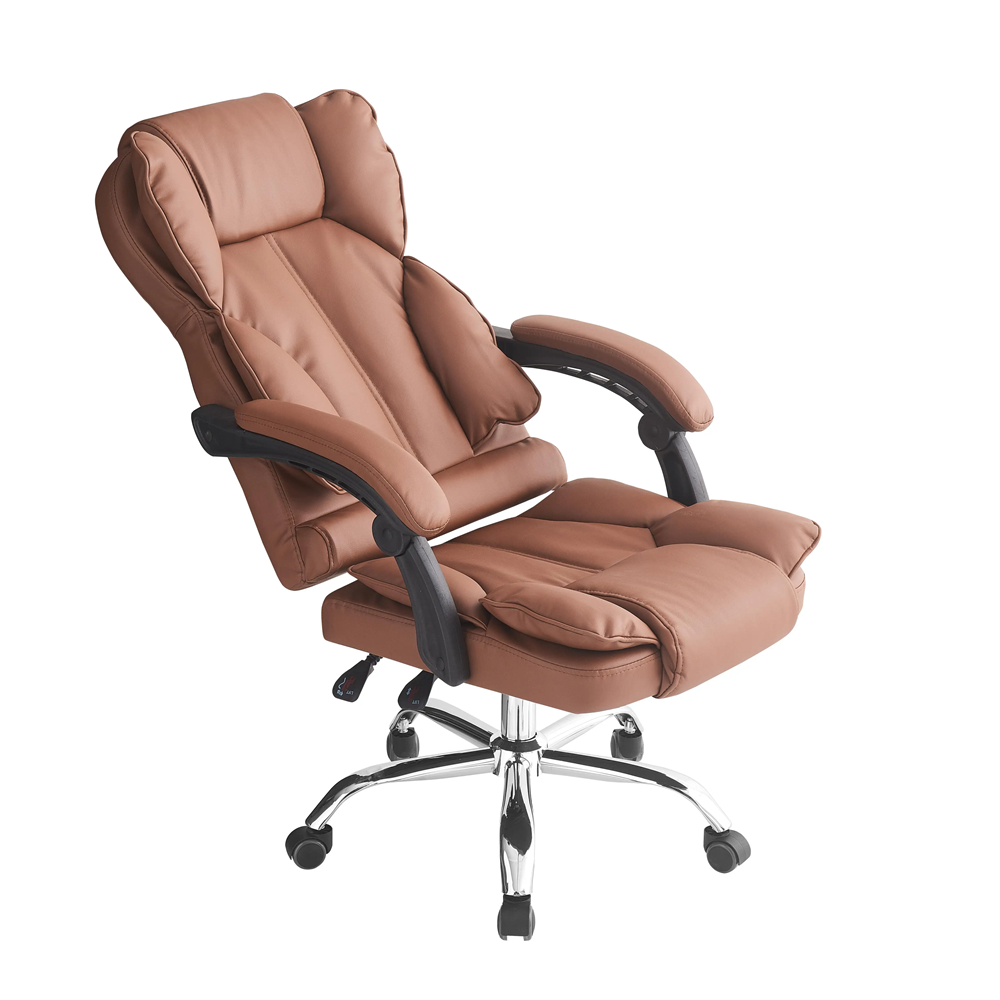 Height Adjustable Computer Swivel Task Chair Leather Office Chairs