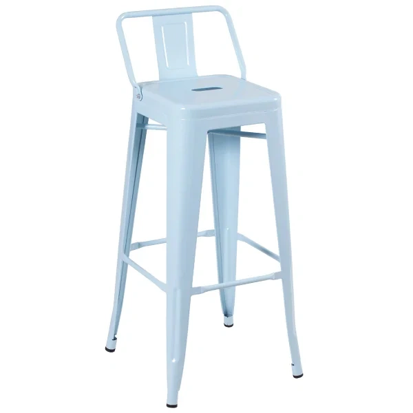 66cm Tolix Stool With Back