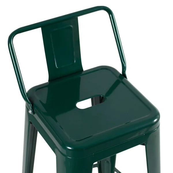 66cm Tolix Stool With Back