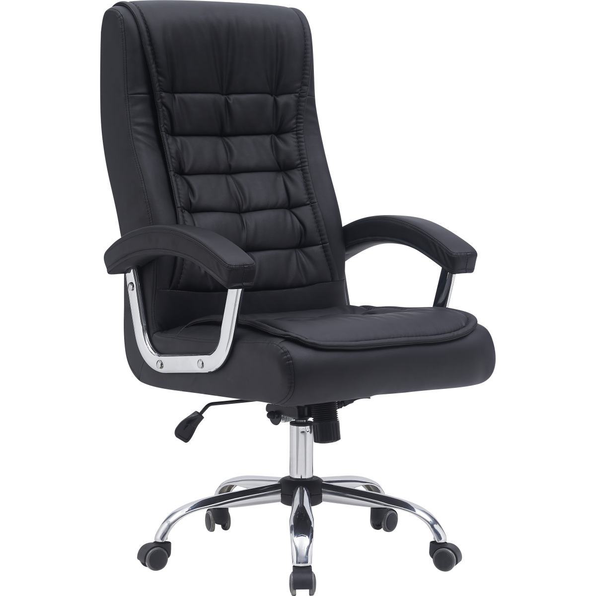 Executive Adjustable Leather High Back Desk Chair Padded Armrest