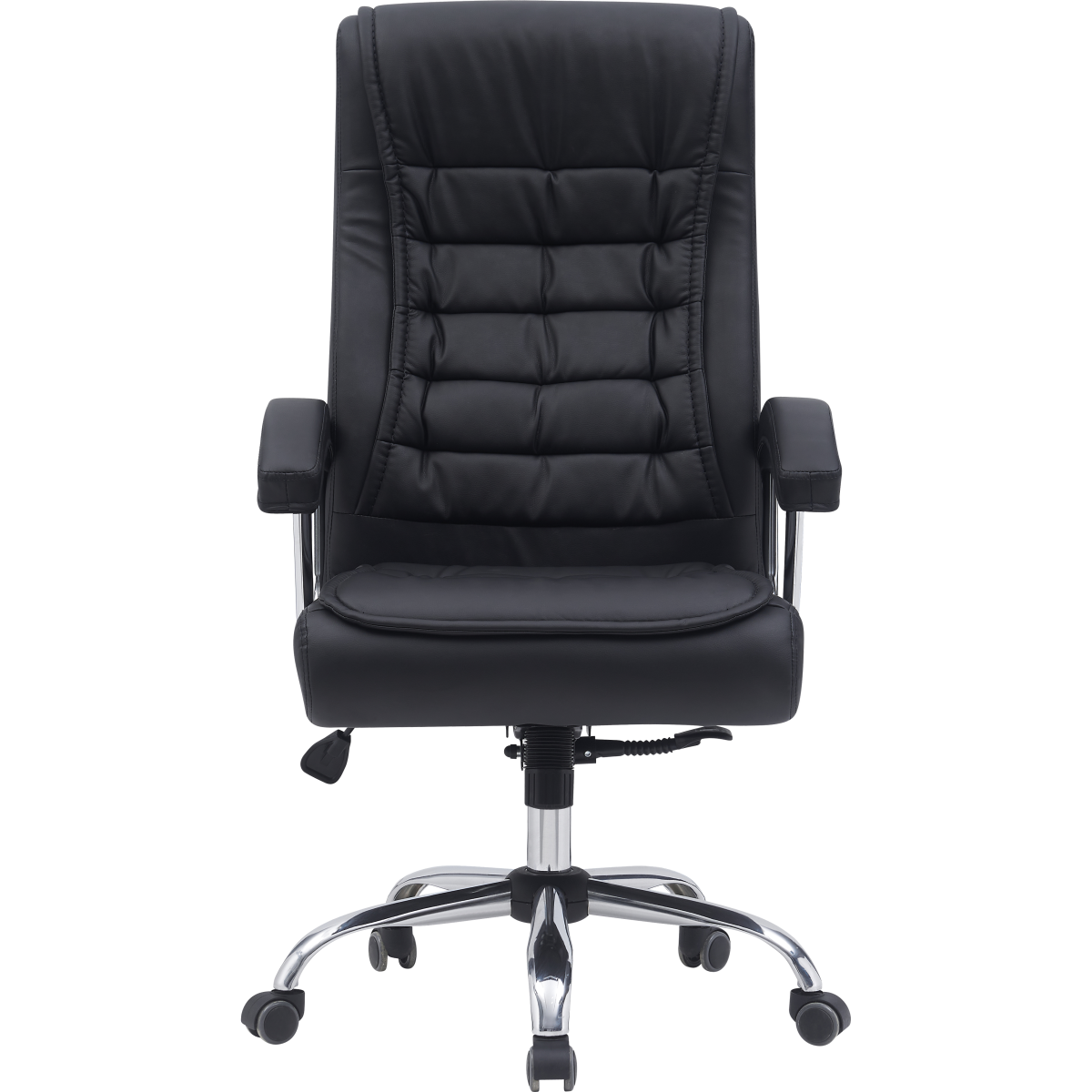 Executive Adjustable Leather High Back Desk Chair Padded Armrest